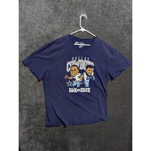 Dallas Cowboys Dak and Zeke Graphic T-Shirt Navy Blue Mens 4XL Dak Prescott NFL